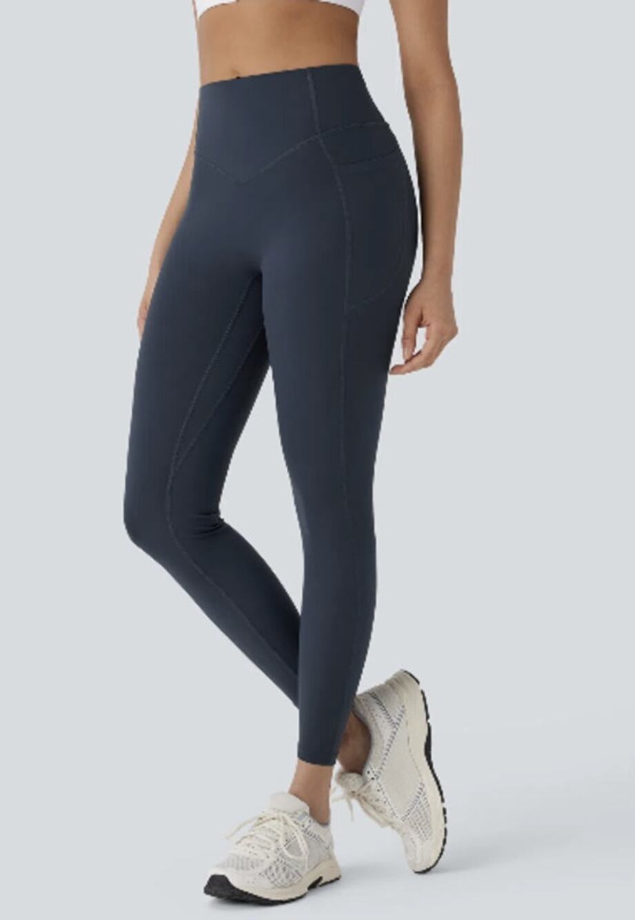 Halara Small 7/8 Carbon Blue Ultra-Sculpt Tummy Control Butt Lift Leggings D15-8